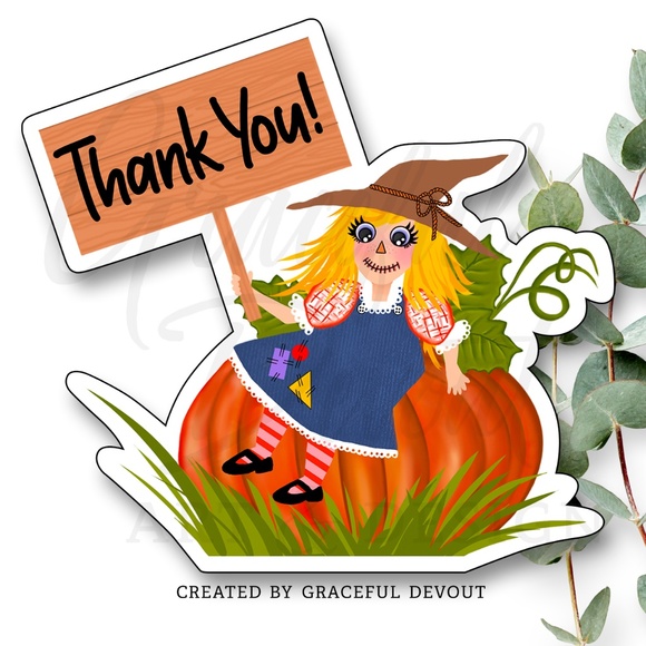 Graceful Devout Other - Thank You!- 2" (inches) (96ct.) Stickers